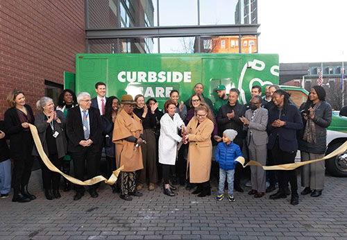 Curbside Care ribbon-cutting